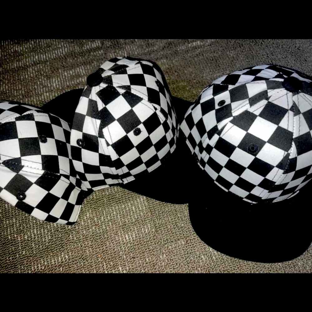 Kids checker hats
